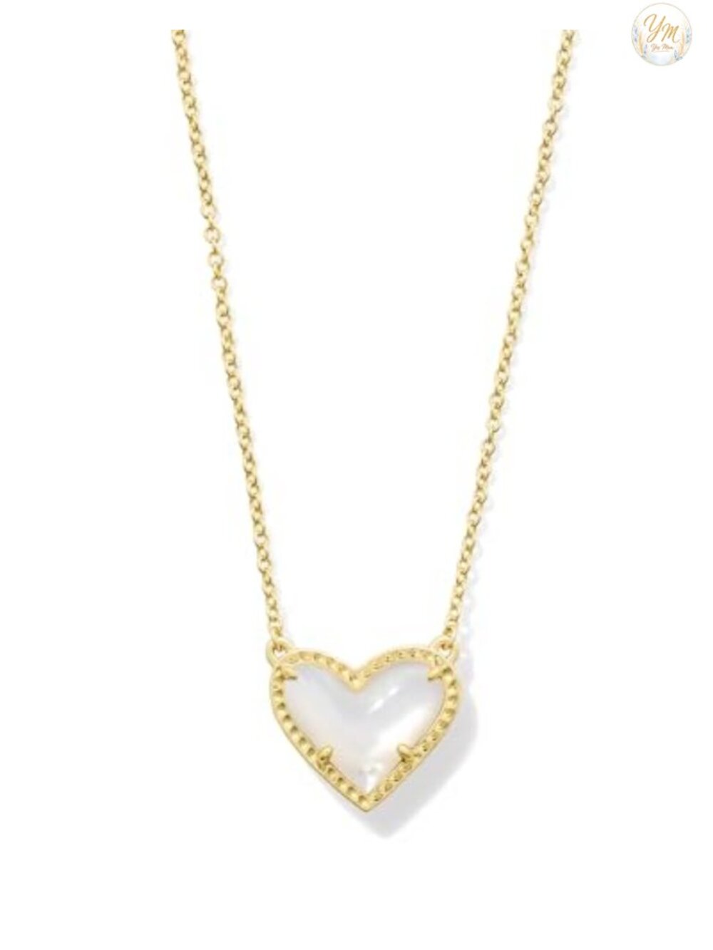 Kendra Scott Ari Heart Pendant Necklace Gold Plated Layering Jewelry